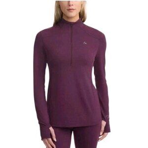 Paradox Merino Wool Blend Womens Performance Base Layer Top XL Purple M0574